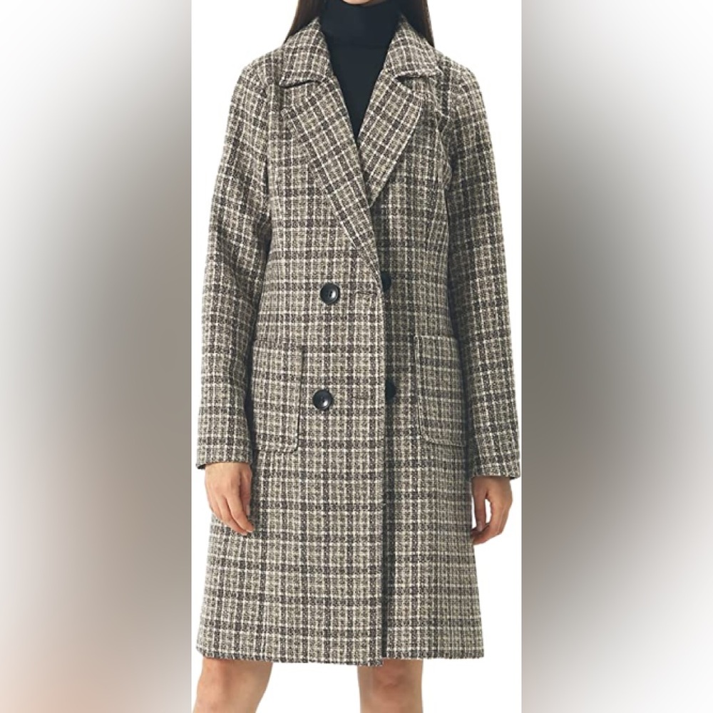 New Womens Double Breasted Wool Coat Multiple Sizes - Picture 1 of 2